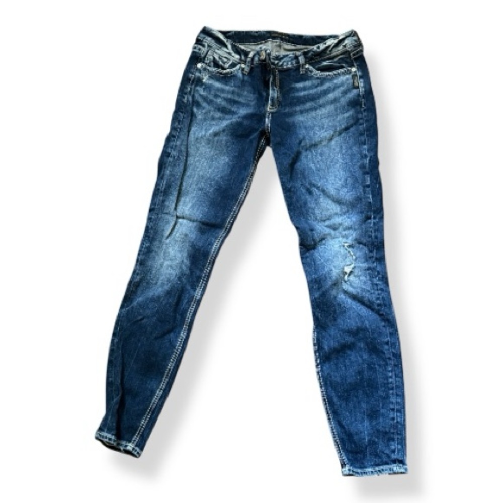Silver Jeans Women's Dark Blue Elyse style Skinny Jeans W30/L29